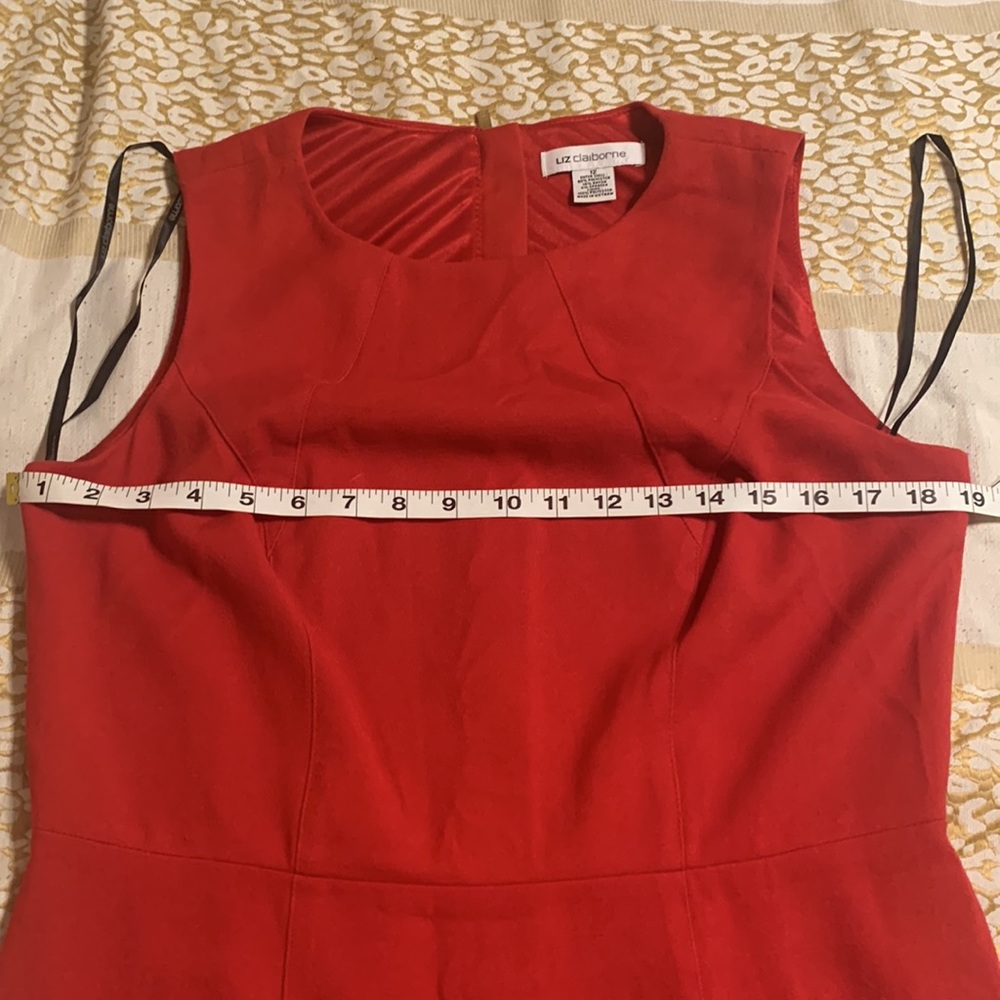 Real red Liz Claiborne dress - Picture 4 of 4